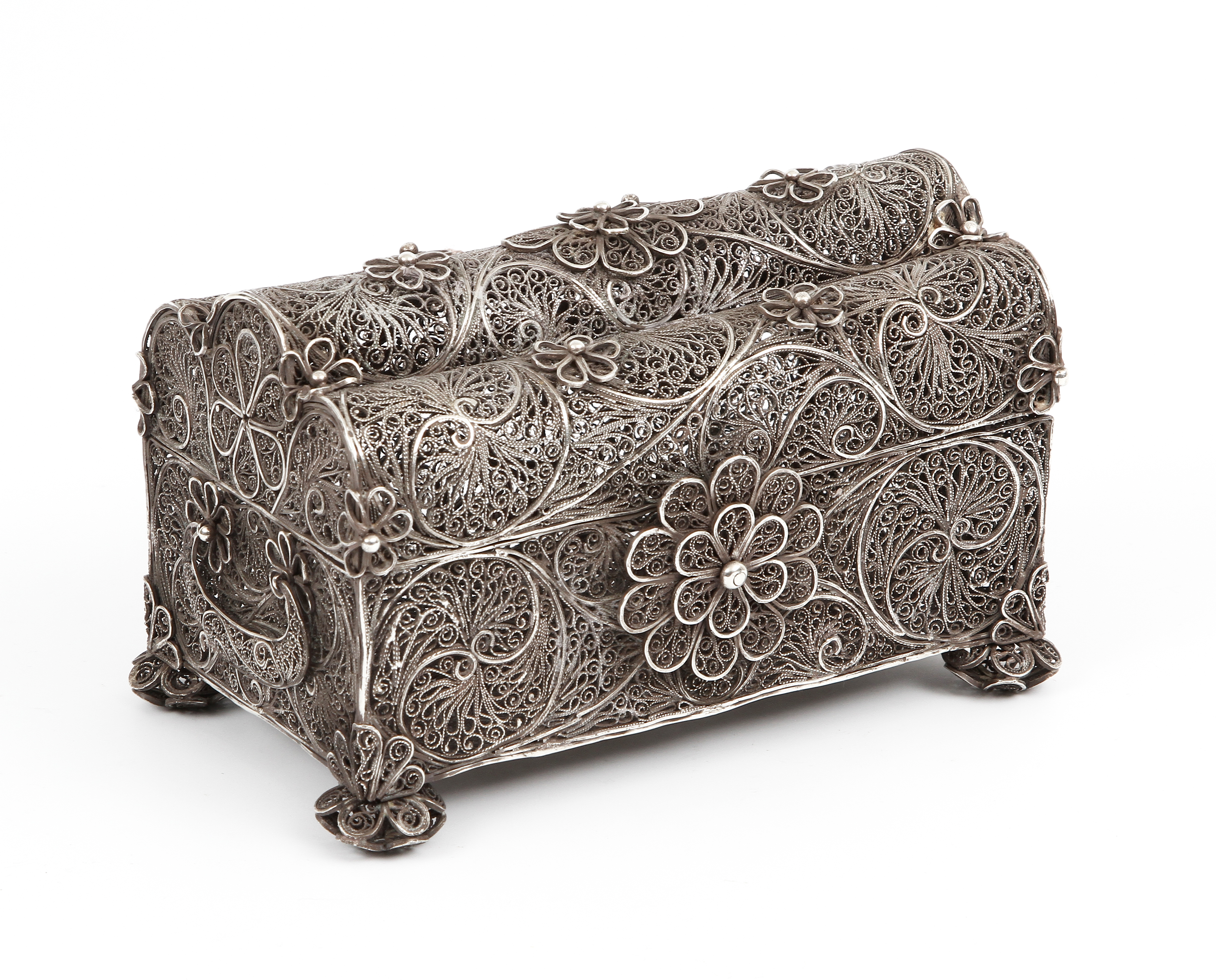 Silver Filigree Casket